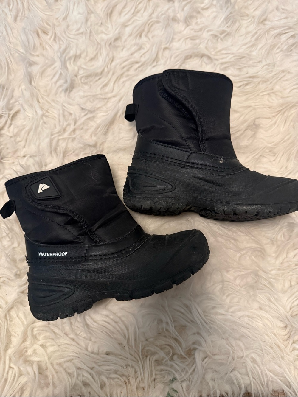Ozark Trail Kids Black Waterproof Snow Boots